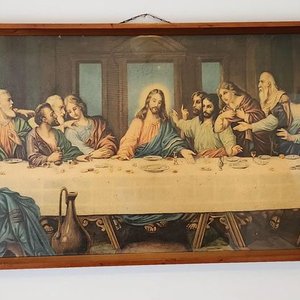 Lote anterior: Cuadro "La Última Cena" con Marco de Madera y Vidrio