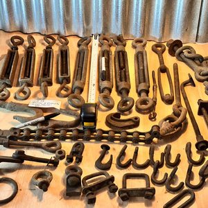 Grandes Tensores, ganchos, cadenas etc, todo de gran tamaño - imagen 2
