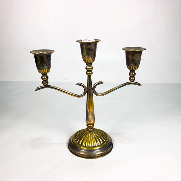 Candelabro de Bronce para Tres Velas - imagen 1