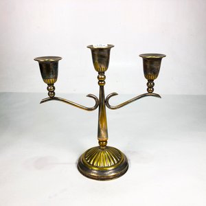 Candelabro de Bronce para Tres Velas - imagen 1