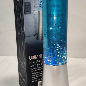 Lámpara Decorativa LED con Agua y Acero, Efecto Relajante, Nueva en Caja - imagen 4