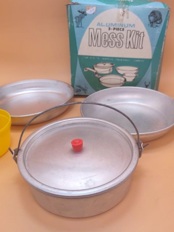 Kit de cocina de aluminio 5 piezas para campistas, cazaristas y pescadores - imagen 5