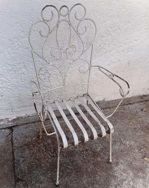 Silla de jardín en hierro con diseño clásico - imagen 2