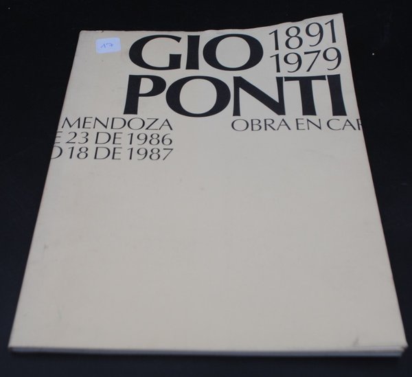 Libro sobre Gio Ponti, catálogo de exposición