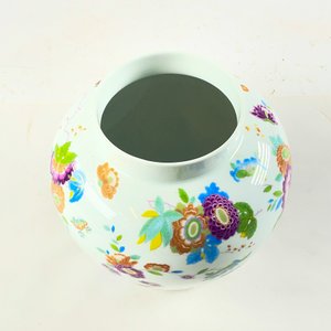FLorero en porcelana bavaria blanco floral 25 cm - imagen 2