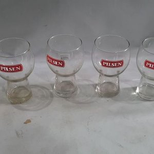 6 Copas de Vidrio Pilsen - imagen 1