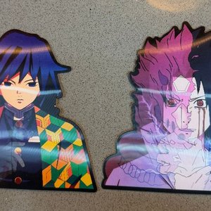 Stickers de Personajes de Anime: Giyu Tomioka y Sasuke Uchiha - imagen 1