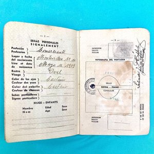 Antiguo Pasaporte Uruguayo República Oriental del Uruguay - imagen 3