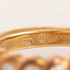 Anillo de Oro Amarillo 18k con Diamantes 0.52ct Top Wesselton VS-SI - imagen 3