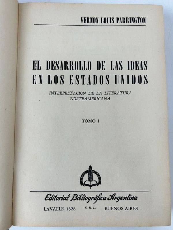 Tres tomos de El desarrollo de las ideas en los Estados Unidos - imagen 2