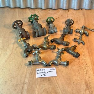 Gran lote de canillas y pases bronce, ideal artesanias percheros etc.. - imagen 1