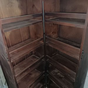 Biblioteca de Madera Maciza Doble Puerta - imagen 4