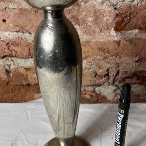 Velador de Platina Niquelada Maciza - imagen 2