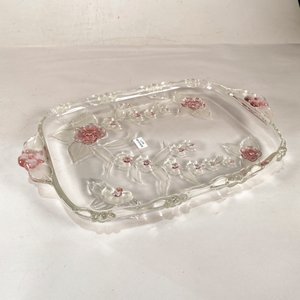 Centro de Mesa Rectangular Toskani con Flores Rosas y Transparentes - imagen 2