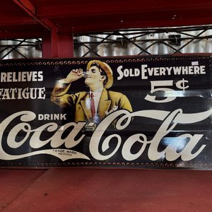Lamina enmarcada y chapa adhesivo de publicidad coca cola (0,70 x 0,40 - 0,79 x 0,39) - imagen 3