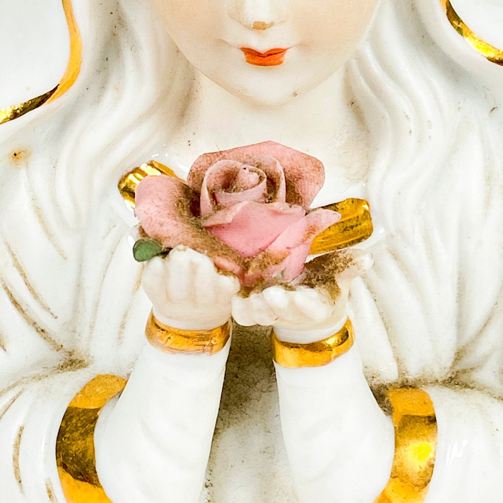 Veladora de biscuit virgen para candelas - imagen 2