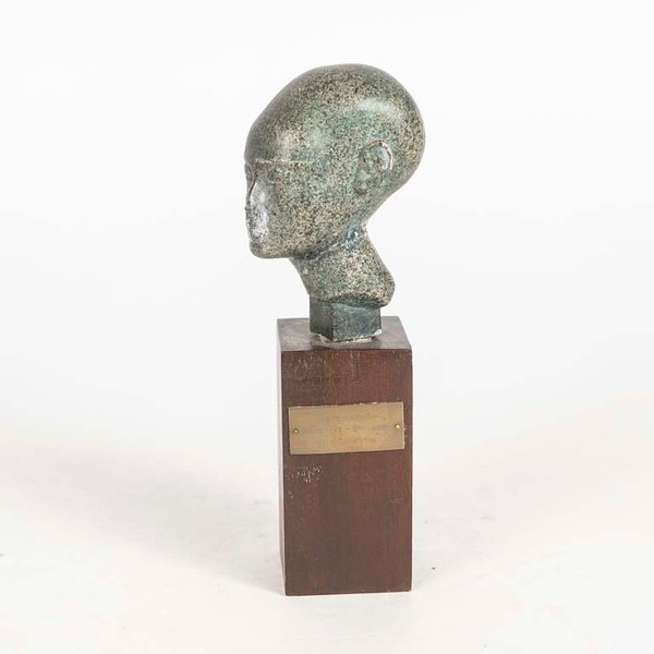 Escultura Egipcia Faraón Aton - Busto Cabeza Antigua Dinastía XVIII - imagen 1