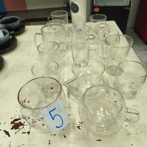 Lote de 16 Vasos y Jarritas de Vidrio Transparentes Nuevos - imagen 2