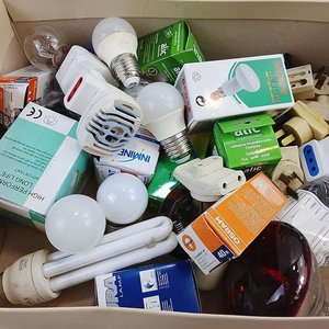 Lote de Lamparitas LED, Halógenas, Incandescentes y Adaptadores de Corriente - imagen 4