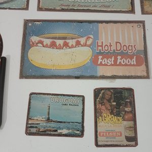 Lote de 8 Chapas Vintage Publicitarias: Le Melon, Hot Dog, Cinzano, Uruguay y Más - imagen 2