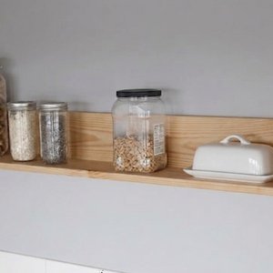 Estante Flotante de Madera Natural para Pared - imagen 1