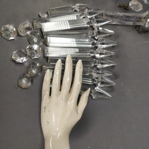 Colgante de Cristal Transparente con Caireles y Bochón - imagen 3
