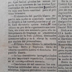 Diario "El Paysandú" del 18 de Julio de 1894: Contenido sobre Artigas y comentario inédito de su hija - imagen 8