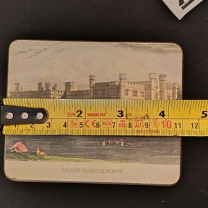 Set Vintage "Leeds Castle" Individuales y Posavasos Colección Inglaterra - imagen 2