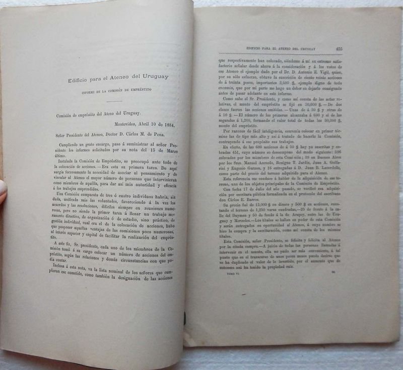 Revista Anales Del Ateneo Del Uruguay, Año III - Tomo VI - Junio, 5 de 1884 - Número 34 - imagen 3