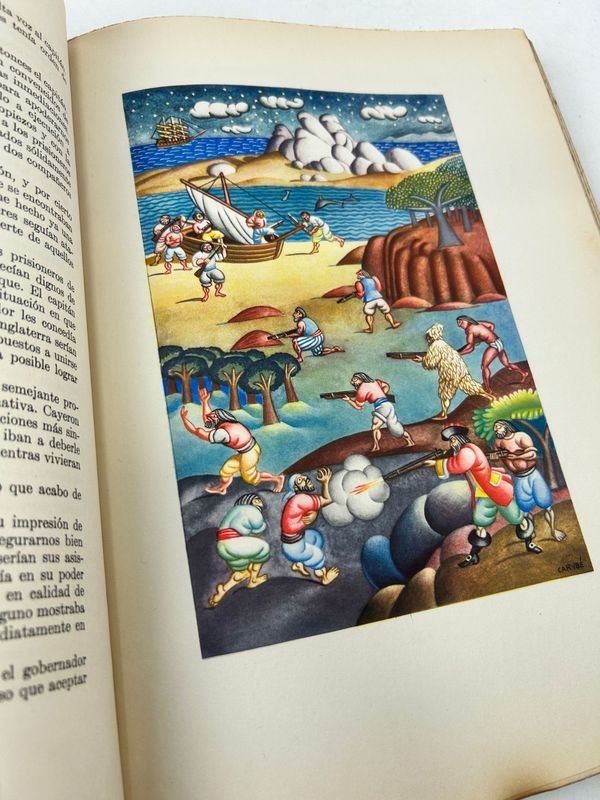 Libro de Robinson Crusoe de Daniel Defoe, edición española de 1945 - imagen 5