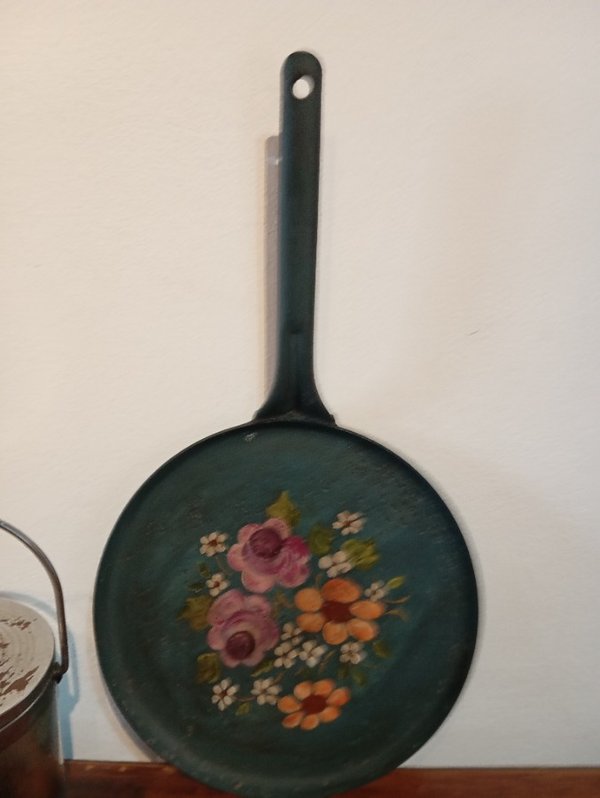Sartén de hierro decorativa con hielera - imagen 4