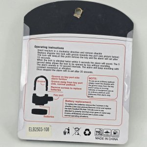 Candado de Seguridad con Alarma y Llaves - imagen 2