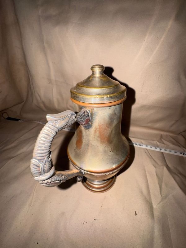 Antigua Lechera/Jarra de Servicio en Metal Plateado, Circa 1900 - imagen 1