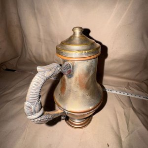 Antigua Lechera/Jarra de Servicio en Metal Plateado, Circa 1900 - imagen 1
