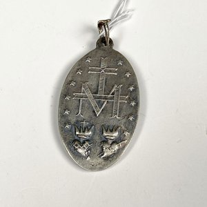 Medalla Religiosa Ovalada de Plata - imagen 3