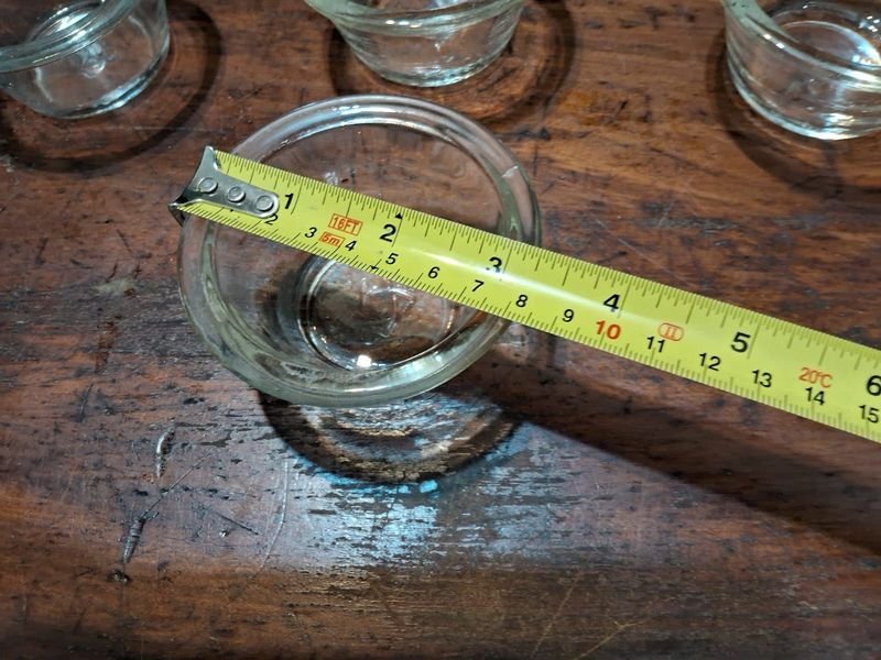 Lotes de 6 vasijas de vidrio transparentes y claras - imagen 3