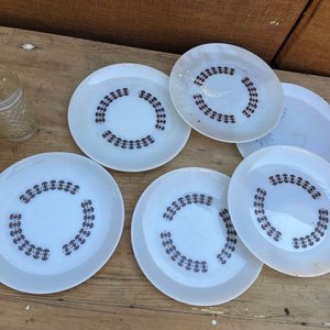 PLATOS Y DOS JARRAS DE VIDRIO - imagen 3