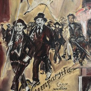 Óleo sobre tela "La Cumparsita" por Ana Baxter, 1998 - imagen 5