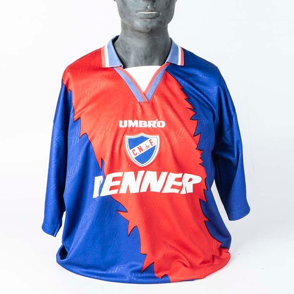 Camiseta de Nacional de utilería marca UMBRO N°10 segunda equipación del año 1996 - imagen 1