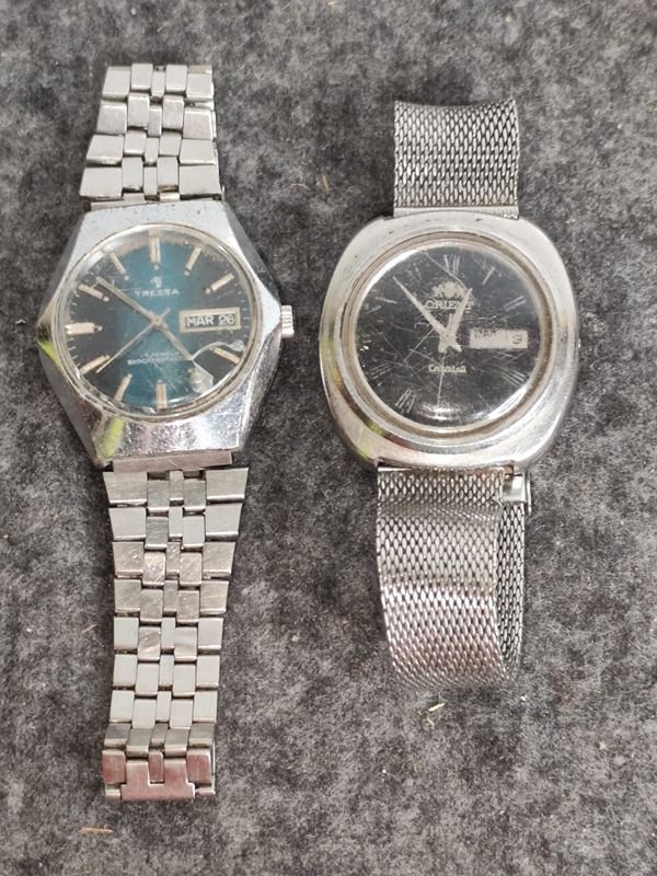 Dos Relojes Antiguos Tressa y Orient - Funcionando