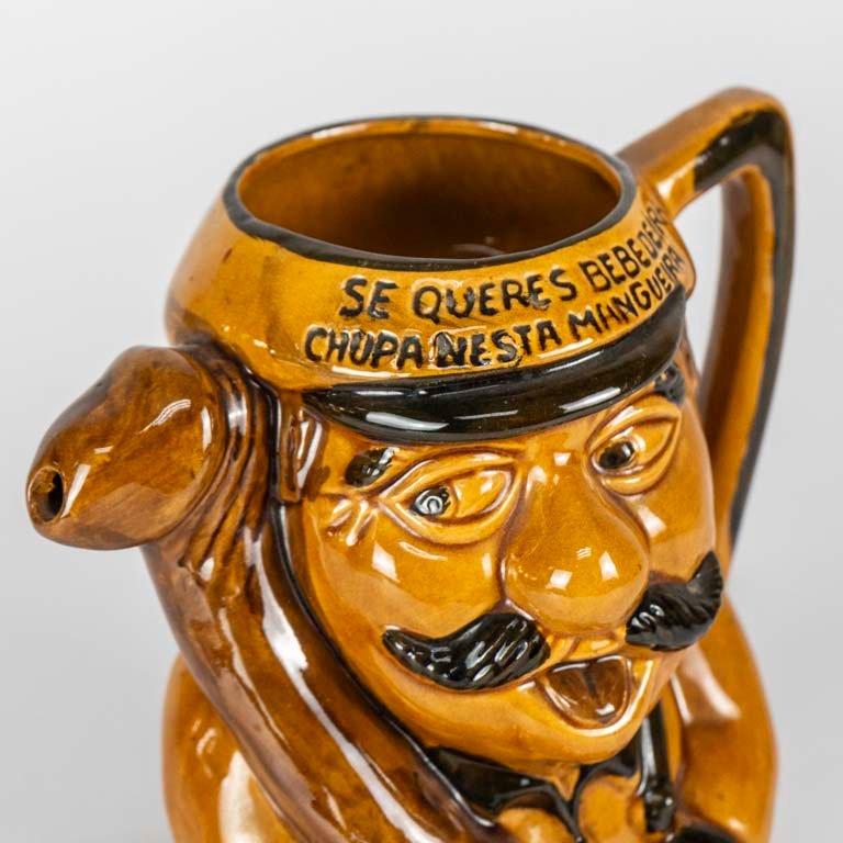 Jarra de vino cerámica con diseño personalizado y frase erótica - imagen 2