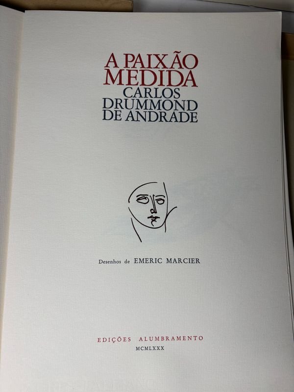 Primera Edición Limitada de la Pasión a Medida por Carlos Drummond de Andrade - imagen 2
