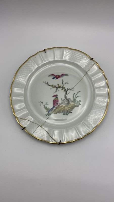 Plato colgante decorativo de porcelana fina Limoges - imagen 1