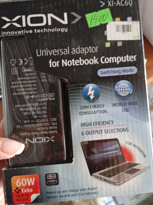 Lote siguiente: Cargador Laptop 60 W - Adaptador Universal para Computadoras Portátiles