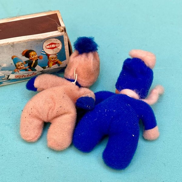 Dos pequeñas muñecas miniatura Fofolete de los años 70 - imagen 3