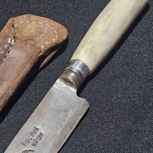 Cuchillo Franz Wenk Solingen Hoja 17 cm con Funda de Cuero - imagen 4