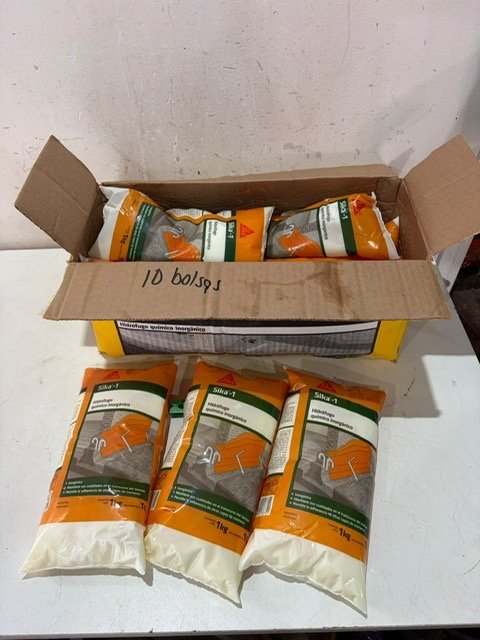 10 Bolsas de Hidrófugo Sika-1 1kg