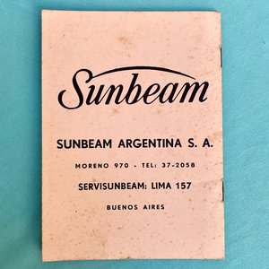 1950´´s . Batidora de helados con caja original y manual de uso. Marca sumbean. No la probamos. 29.5 cm x 13 cm x 8.5 cm. - imagen 8