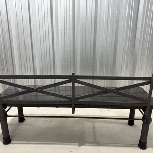 Juego de Exterior de Madera y Metal con Mesa y Bancos - imagen 26