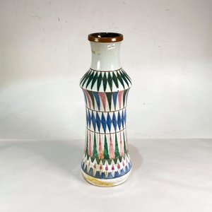 Lote anterior: Florero Grande de Cerámica Firmado Juane 70, Decorado Triángulos, Restaurado